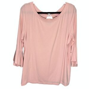 Lilly Pulitzer Size XL Pink Bell Sleeve Blouse